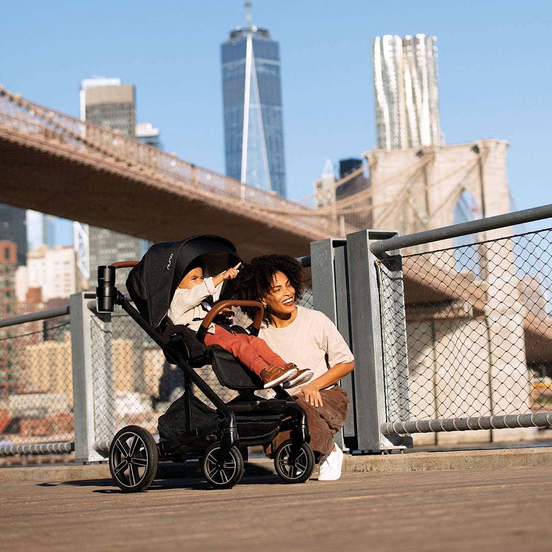 Nuna MIXX Next full-size stroller all-terrain stroller thumbnail 5 - detailed view showing features and design